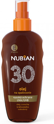 Nubian olej na opalování spray SPF30 150 ml