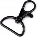 Kovová karabina šíře průvleku 25 mm, černá – Hledejceny.cz