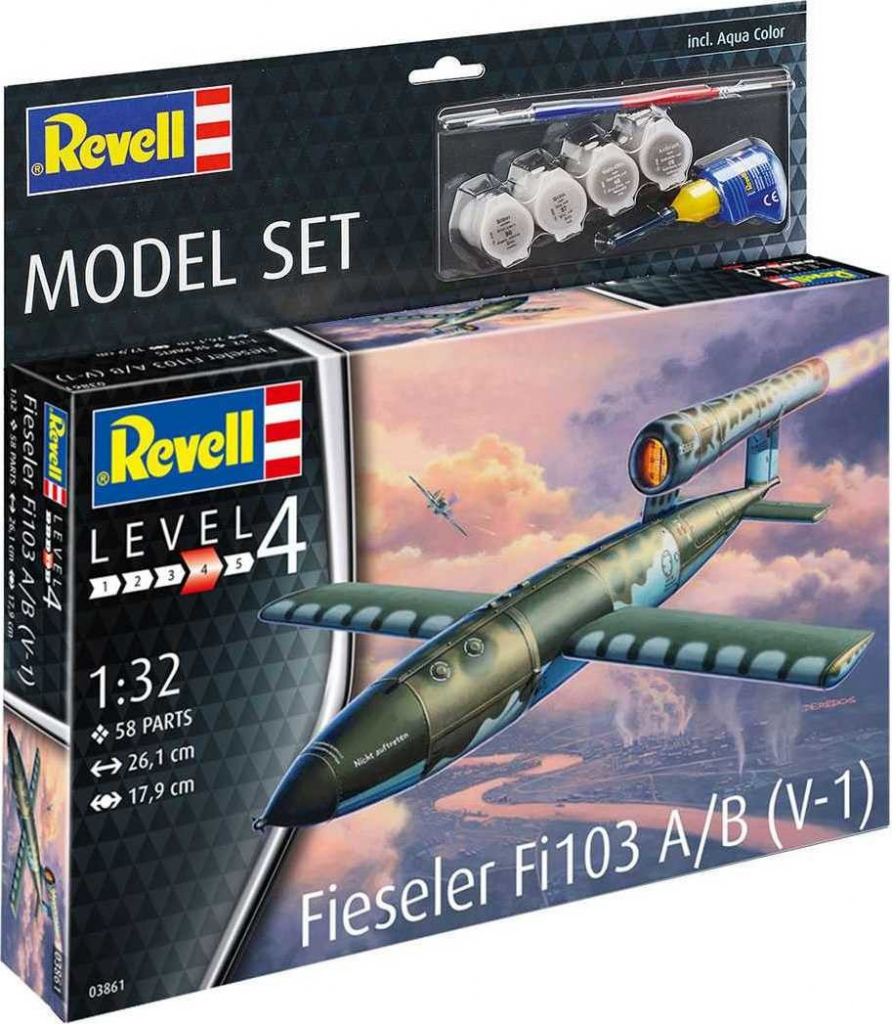 Revell ModelSet raketa 63861 Fieseler Fi103 V 1 1:32