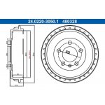 ATE 24.0220-3050.1 Brzdový buben (24.0220-3050.1) – Zboží Mobilmania