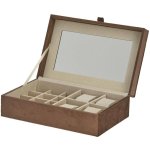 H&S collection šperkovnice 8719987971464 hnědá – Zboží Mobilmania