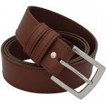 Opaskujse kožený opasek basic hnědá kůže hnědé prošití spona nerezová – Hledejceny.cz