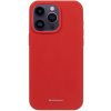 Pouzdro a kryt na mobilní telefon Apple Pouzdro MERCURY Silky-Soft Apple iPhone 15 Pro Max - příjemné na dotek - silikonové - červené