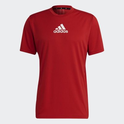 adidas tričko 3 Stripes GM4318 červená – Zboží Mobilmania