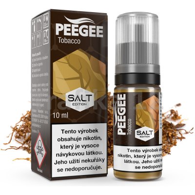 PEEGEE Salt - Čistý tabák 10 ml 10 mg – Hledejceny.cz