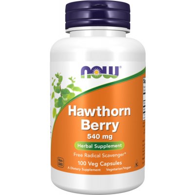 Now Foods Hloh Hawthorn Berry 540 mg 100 kapslí