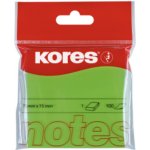 Bloček Kores 75x75 mm zelený 100listů – Hledejceny.cz