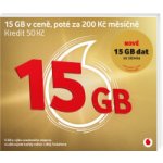 Vodafone SIM Předplacená karta 30 Zlatá karta 15GB (10GB + 5GB ZDARMA) + 50 Kč kredit – Sleviste.cz