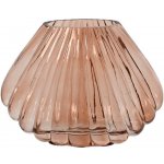 Skleněná váza mušle růžová/zelená, 12x29x22 cm - Růžová – Hledejceny.cz