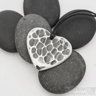 Heart - funkční trsátko z nerezové oceli, přívěsek – Zboží Mobilmania