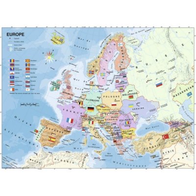Ravensburger 128419 Mapa Evropy 200 XXL dílků