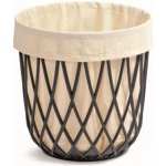 Prosperplast Univerzální koš s textilní výstelkou antracitová 39 x 39 x 40 cm – Zboží Mobilmania