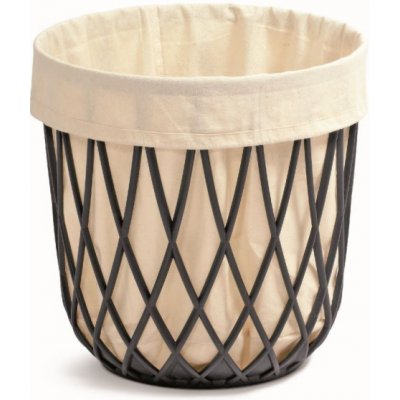 Prosperplast Univerzální koš s textilní výstelkou antracitová 39 x 39 x 40 cm – Zboží Mobilmania