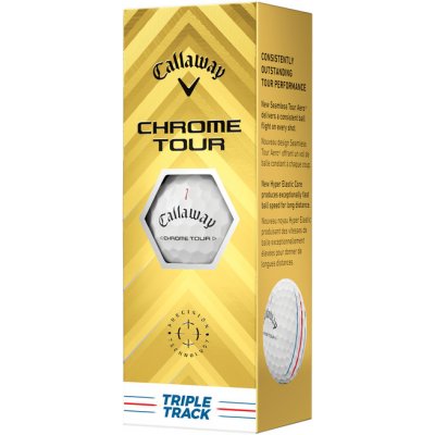 Callaway Chrome Tour Triple Track bílé 3 ks