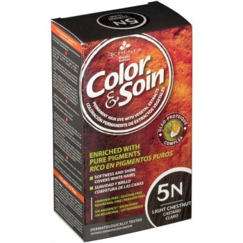 Color & Soin barva na vlasy 5N světle hnědá 135 ml