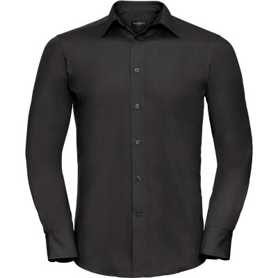 Russell popelínová košile dlouhý rukáv 924M černá – Hledejceny.cz