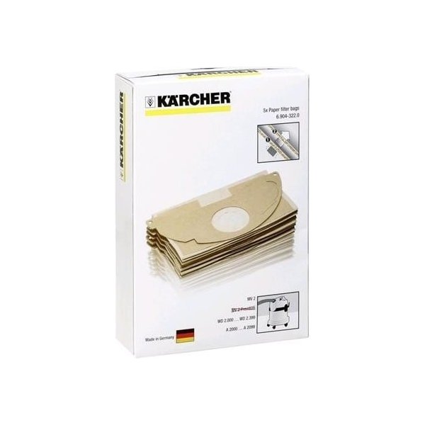 KÄRCHER papírové filtrovací pytle 5ks pro MV 2 Series 6.904-322.0 od 309 Kč  - Heureka.cz