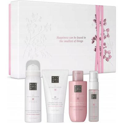 Rituals The Ritual Of Sakura sprchová pěna 50 ml + tělový krém 70 ml + peelingový krém 70 ml + vonná svíčka 25 g – Hledejceny.cz