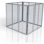 Juskys zahradní kovový kompostér 450 l JS107588 stříbrný