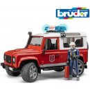 Bruder 2596 Land Rover hasiči s figurkou hasiče