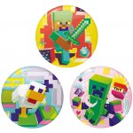 CurePink: | Placka odznak set 3 kusů Minecraft: Postavy (průměr 38 mm) [LBP2510195] – Hledejceny.cz