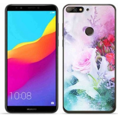 Pouzdro mmCase Gelové Huawei Y7 Prime 2018 - květiny 4 – Zboží Mobilmania