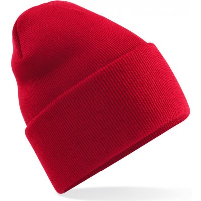 Beechfield čepice Original B 40R s dlouhým lemem classic red – Zboží Mobilmania