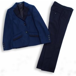LiLuS chlapecký společenský oblek luxusní tmavě modrý