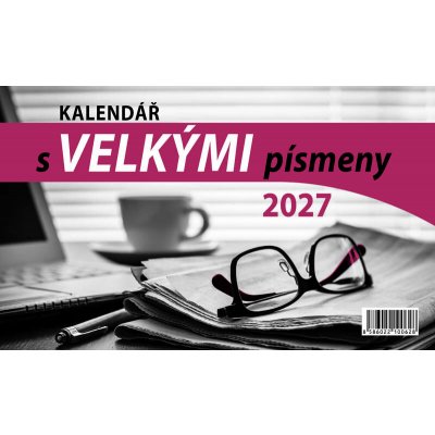 stolní S VELKÝMI PÍSMENY 2027 – Zboží Dáma