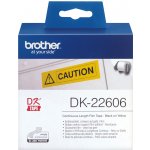 Filmová role Brother DK22606, 62mm x 15.24m, žlutá, 1 ks, pro tiskárny štítků QL – Hledejceny.cz