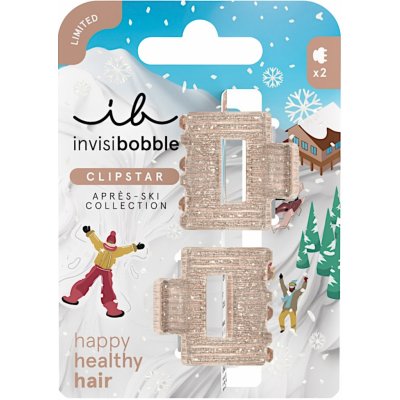 Invisibobble CLIPSTAR S Apres Ski Shimmer 2 ks – Zbozi.Blesk.cz