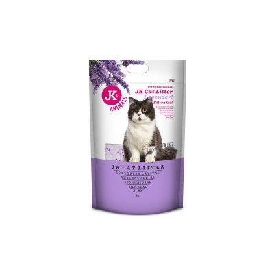 JK Animals Litter Silica gel lavender kočkolit 4,3 kg/10 l