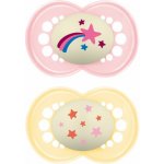 Mam dudlík Original Night Yellow/ Pink 2 ks – Hledejceny.cz