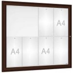 PROCITY Venkovní elegantní vitrína Tradition, 8 x A4, hnědá | Zboží Auto