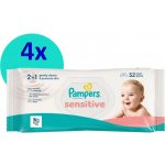 Pampers ubrousky Sensitive 4 x 52 ks – Hledejceny.cz