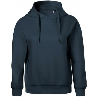 Bezpotisku bez potisku oversized mikina dámská Moon kratší + širší Námořní velmi tmavá téměř modrá černá – Sleviste.cz