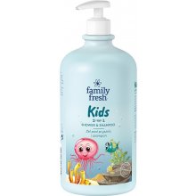 Family Fresh Detský sprchový gel a šampón 2 v 1 1000 ml