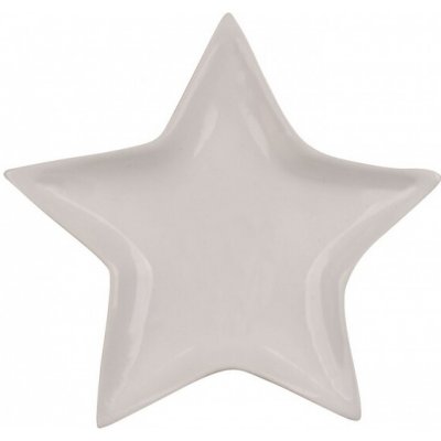 Anděl Přerov Dekorace hvězda z porcelánu 14 x 14 x 1,5 cm – Hledejceny.cz