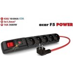 Premiumcord Acar F5 ppacarf5-5power 5 zásuvek černý – Hledejceny.cz