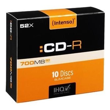 Intenso CD-R 700MB 52x, slimbox, 10ks (1001622)