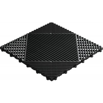 Florco Plastová dlaždice Classic 40 x 40 cm s klick systémem černá balení 6 ks – Zboží Mobilmania