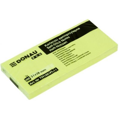 Samolepicí blok poznámek DONAU ECO 38 × 51 mm, 3 × 100 listů, žlutý 7591001PL-11 – Hledejceny.cz