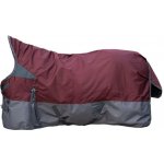 HKM Lehká výběhová deka Yukon 600D High Neck dark red grey – Sleviste.cz