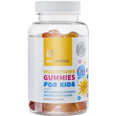 USA medical Multivitamin Gummies For kids Natural Fruit Flavor 60 Gummies – Hledejceny.cz