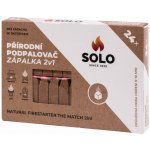 SOLO přírodní ZÁPALKA 2v1 24 ks – Zboží Dáma