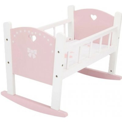 KidLand Dřevěná kolébka pro panenku – Zboží Dáma