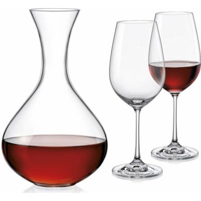 Crystalex Set na víno Viola (set 1 karafa +2 sklenice) – Hledejceny.cz