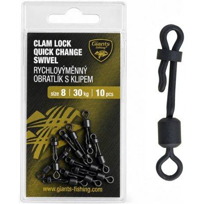 Giants fishing Rychlovýměnný obratlík Quick Change Swivel vel.08 10 ks – Sleviste.cz