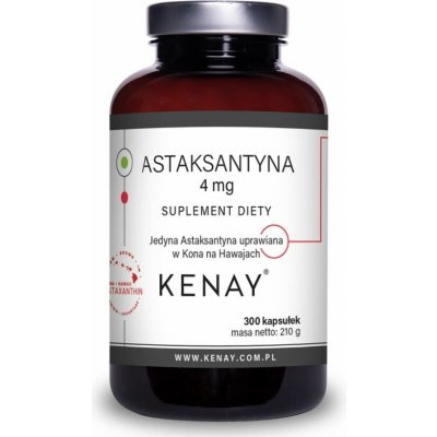 Kenay Astaxanthin 4 mg 300 kapslí – Hledejceny.cz