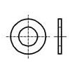 Distanční podložka kola BOSSARD Podložka kulatá M4 D=4,3mm h=0,8mm nerezavějící ocel A2